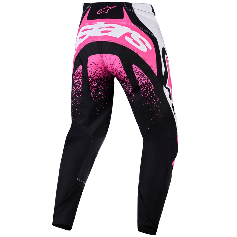 Дамски мотокрос панталони Alpinestars Stella Techstar Nomur, черно-бяло-розово