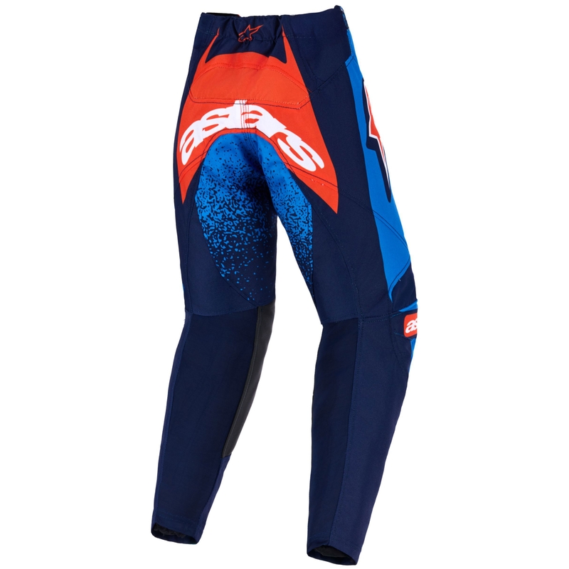 Детски мотокрос панталон Alpinestars Racer Nomur, тъмносин-оранжев-черен
