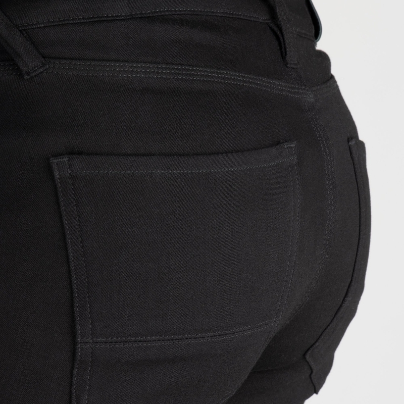 OXFORD ORIGINAL APPROVED SUPER STRETCH JEANS AA SLIM FIT къси мотоциклетни дънки черни