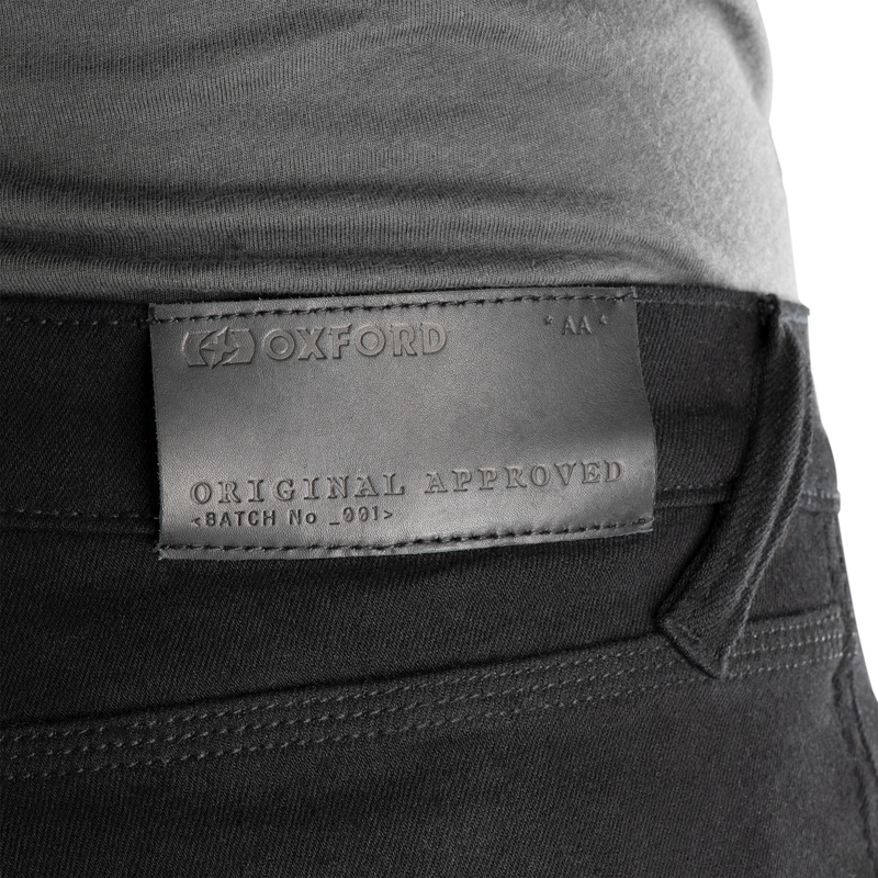 Дамски мотоциклетни дънки OXFORD ORIGINAL APPROVED SUPER STRETCH JEANS AA SLIM FIT черни