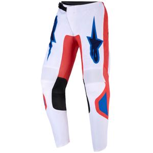 Детски мотокрос панталон Alpinestars Fluid Grid, оранжев-син-бял