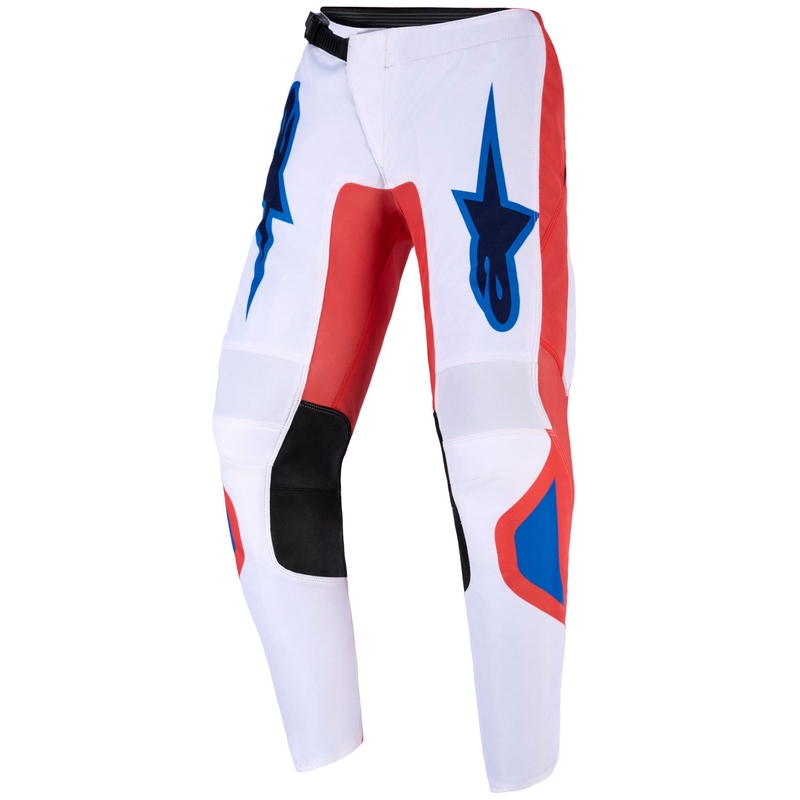 Детски мотокрос панталон Alpinestars Fluid Grid, оранжев-син-бял