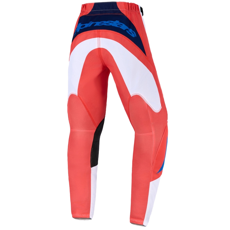 Детски мотокрос панталон Alpinestars Fluid Grid, оранжев-син-бял