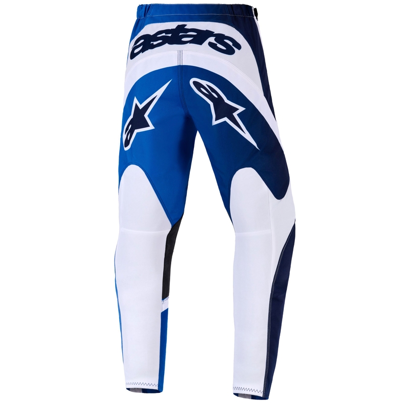 Детски мотокрос панталон Alpinestars Fluid Portl, синьо-бял