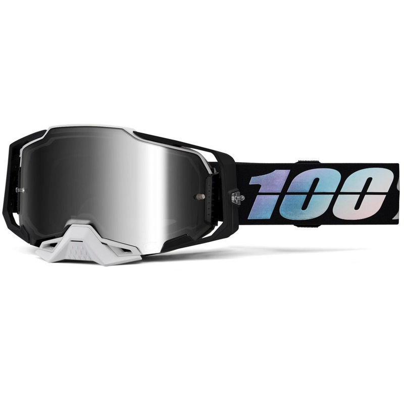 Мотокрос очила 100% ARMEGA Krisp със сребърен плексиглас