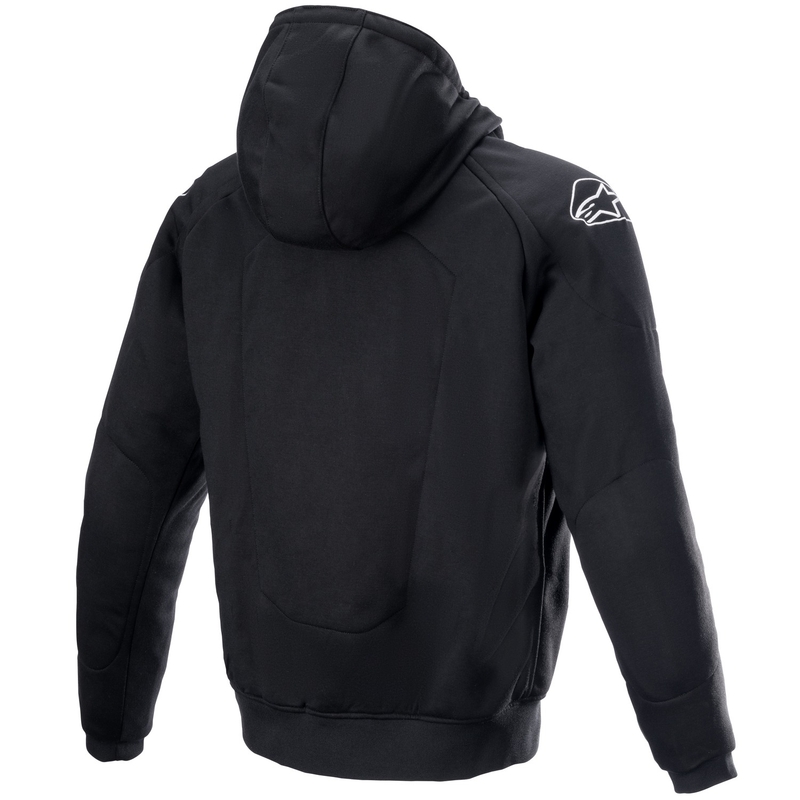 Суичър с качулка Alpinestars Chrome Ignition черно-червено флуоресцентно-сиво-бяло
