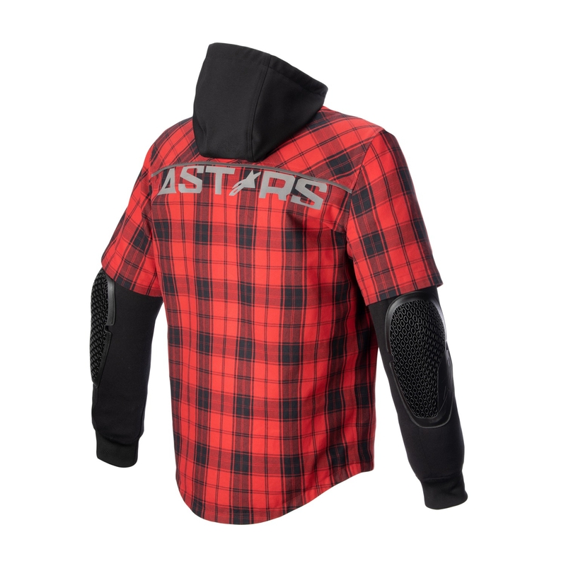 Alpinestars MO.ST.EQ Тартан мотоциклетна тениска червено-черна