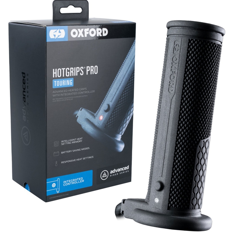 Oxford Hotgrips PRO Touring отопляеми ръкохватки с вградени контроли в ръкохватката