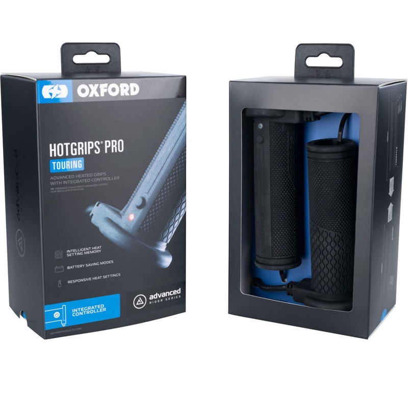 Oxford Hotgrips PRO Touring отопляеми ръкохватки с вградени контроли в ръкохватката