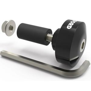 Оксфордски накрайници за кормило 1 тежест за кормило с редукция, черни 1 чифт