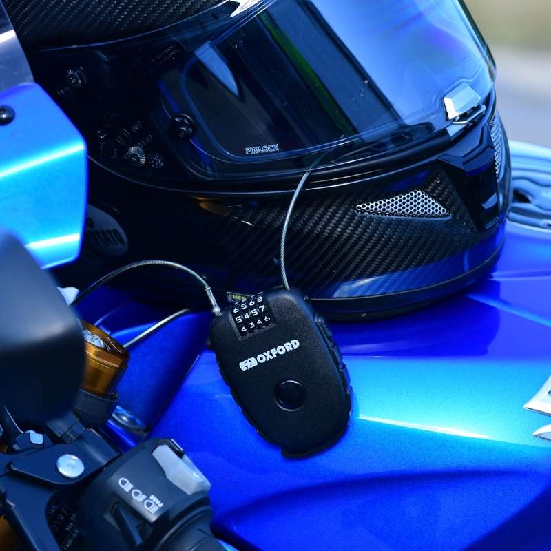 Прибираща се комбинирана ключалка Oxford, черна