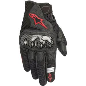 Мото ръкавици Alpinestars SMX-1 AIR 2, черно-флуоресцентно червени