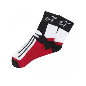 Alpinestars състезателни чорапи за шосе Къси черни, бели и червени