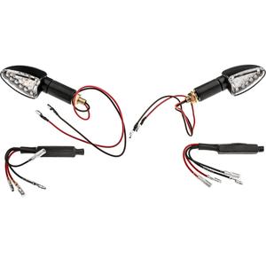 Дълги мигачи Oxford LED Arrow с прозрачна леща и черен корпус