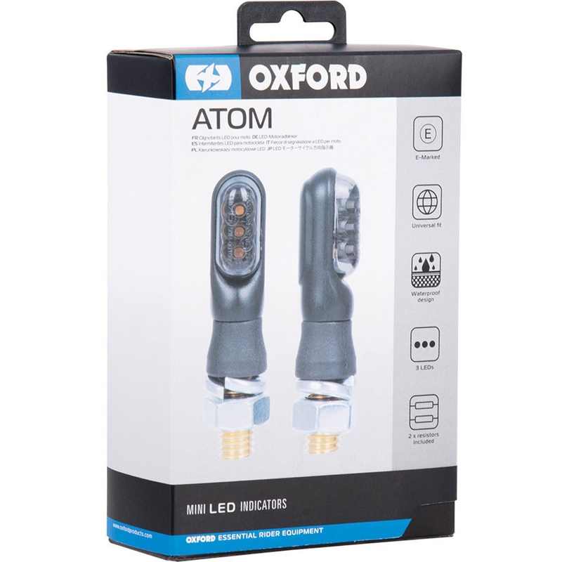 Мини мигачи Oxford LED Atom, включително резистори