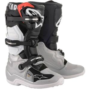 Детски мотокрос ботуши Alpinestars TECH 7 S, черно-сребристо-бяло-златни