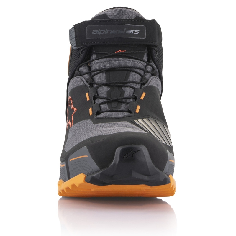 Мотоциклетни ботуши Alpinestars CR-X Drystar черно-кафяво-оранжеви