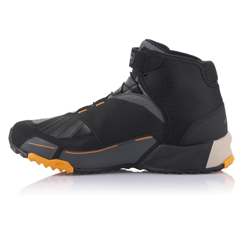 Мотоциклетни ботуши Alpinestars CR-X Drystar черно-кафяво-оранжеви