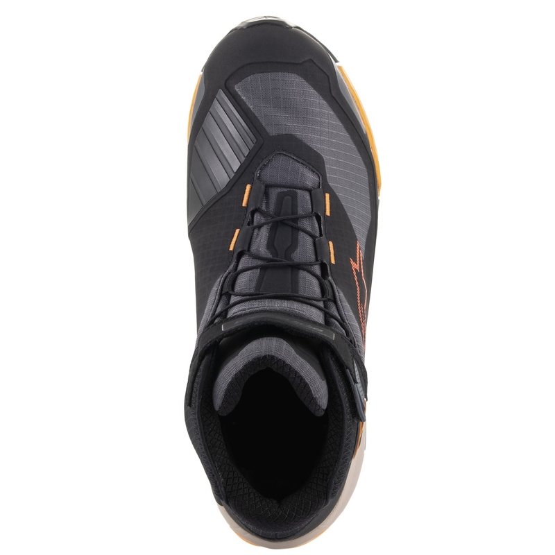 Мотоциклетни ботуши Alpinestars CR-X Drystar черно-кафяво-оранжеви