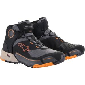 Мотоциклетни ботуши Alpinestars CR-X Drystar черно-кафяво-оранжеви