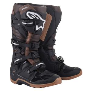 Мотоциклетни ботуши Alpinestars Tech 7 Enduro, черно-тъмнокафяви