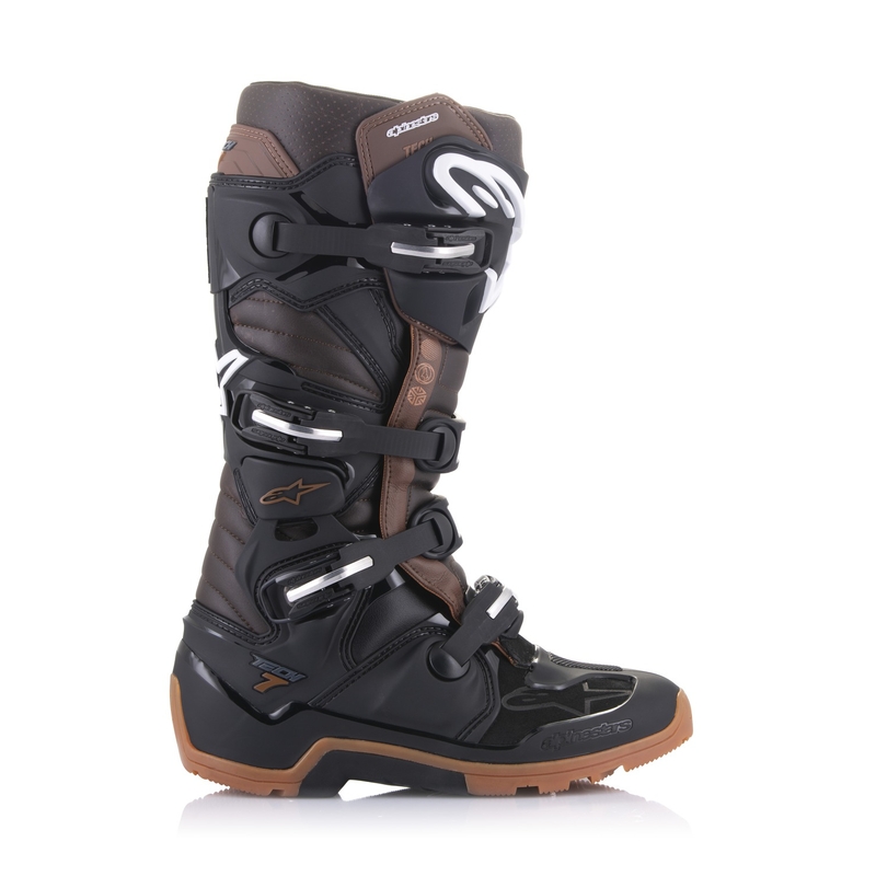 Мотоциклетни ботуши Alpinestars Tech 7 Enduro, черно-тъмнокафяви