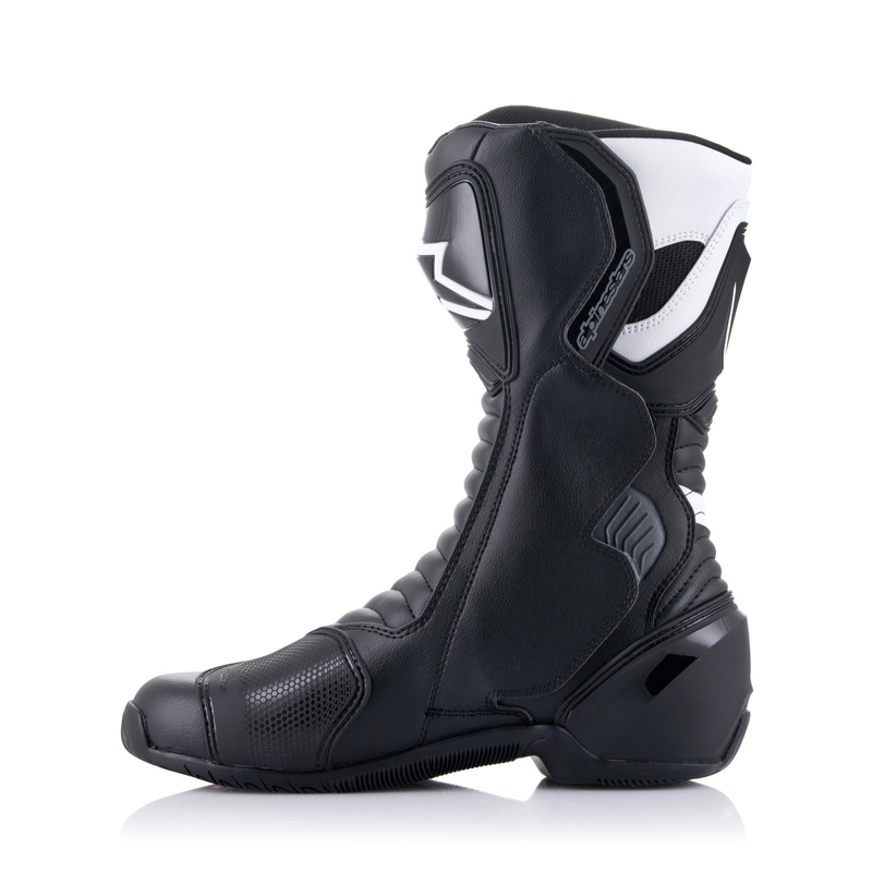 Мотоциклетни ботуши Alpinestars S-MX 6 черно-бяло-сиво-червено