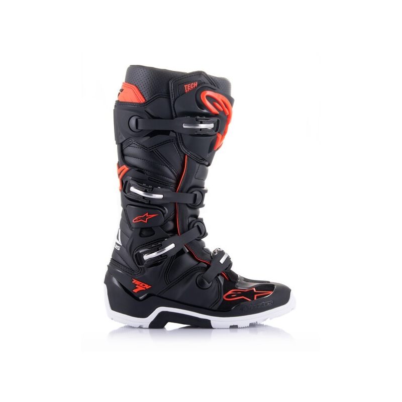 Мотоциклетни ботуши Мотоциклетни ботуши Alpinestars Tech 7 Enduro черно-червено флуоресцентно-бялоTech 7 Enduro черно-червено флуоресцентно-бяло