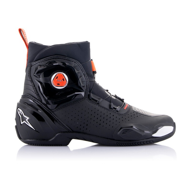 Мотоциклетни ботуши Alpinestars SP-2 черно-бяло-флуоресцентно червено