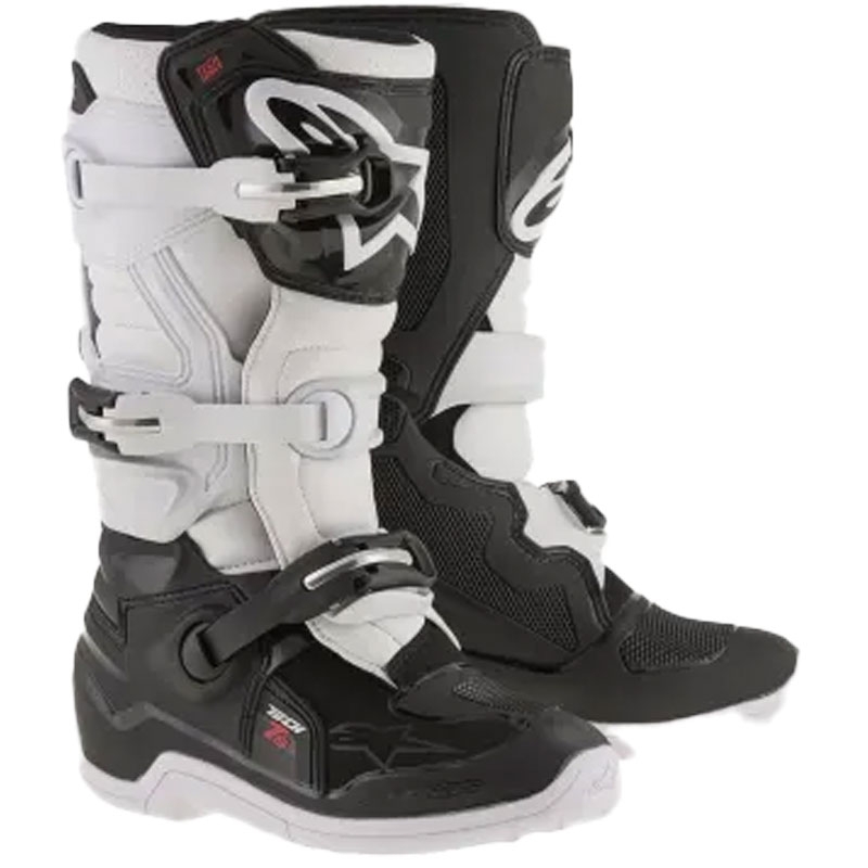 Детски мотоциклетни ботуши Alpinestars Tech 7 S, черно-бели