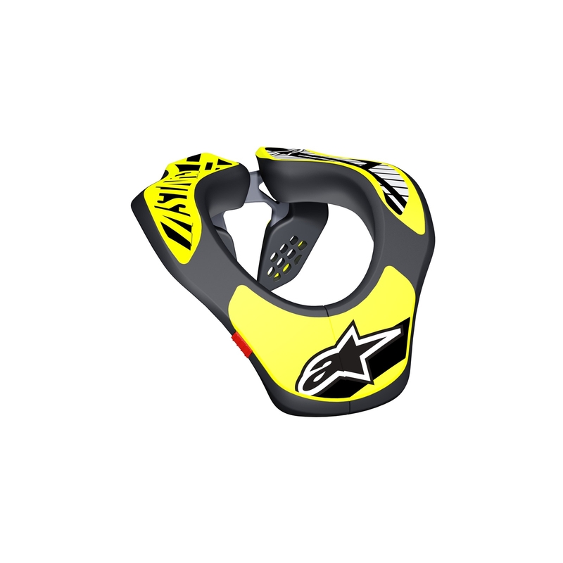 Детски протектор за врата Alpinestars Neck Support Youth, флуоресцентно жълт/черен