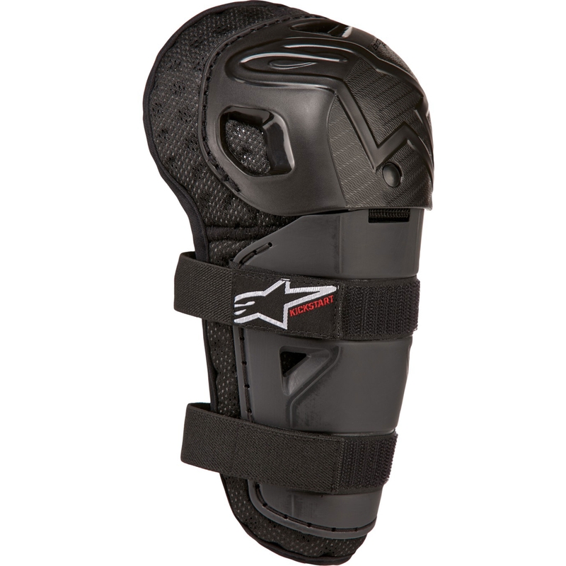 Детски наколенки Alpinestars Bionic Kickstart, черно-червени