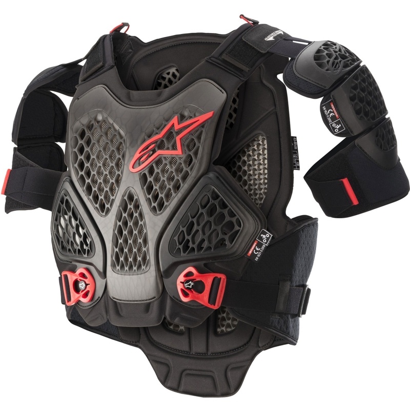 Протектор за тяло Alpinestars A-6 черно-антрацитно-червено