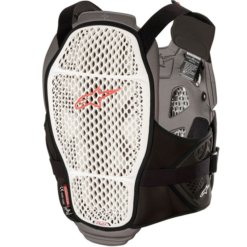 Протектор за гърди Alpinestars A-4 MAX бяло-антрацитно-червено