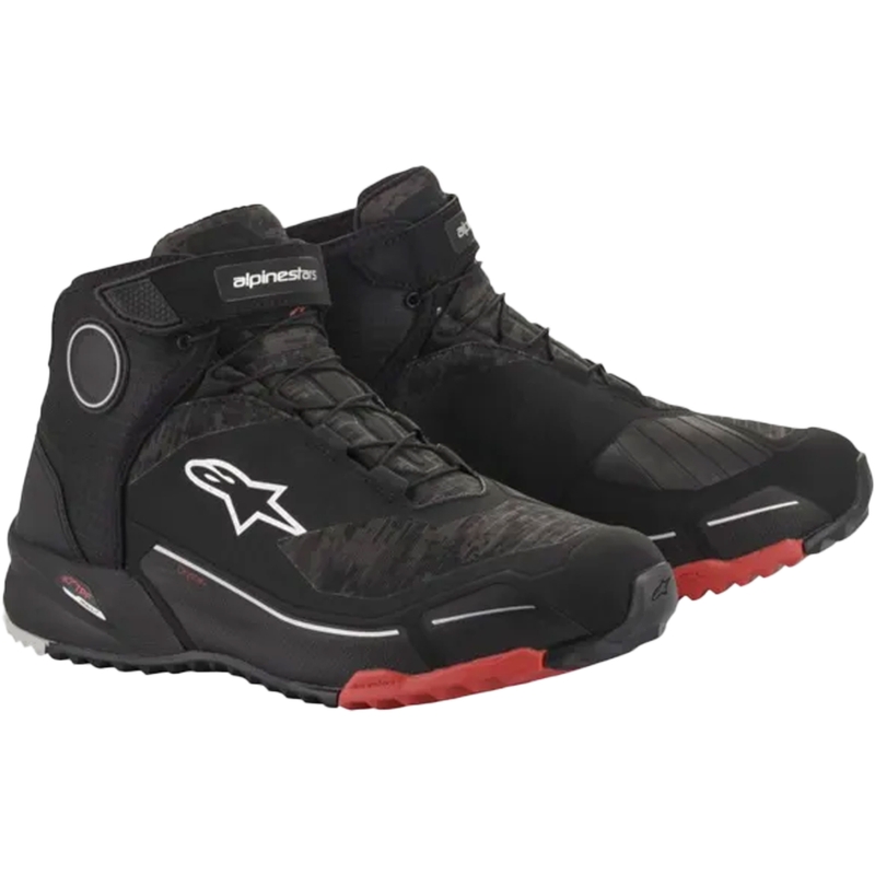 Мотоциклетни ботуши Alpinestars CR-X Drystar черно-червено камуфлажно