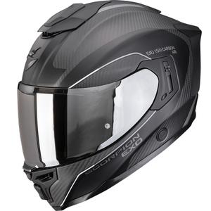 Scorpion EXO-1500 Carbon Air Mundi интегрирана мотоциклетна каска, матово черно-сребриста