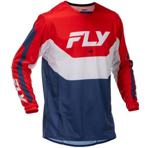 Мотокрос фланелка FLY Racing Kinetic USA червено-бяло-синьо