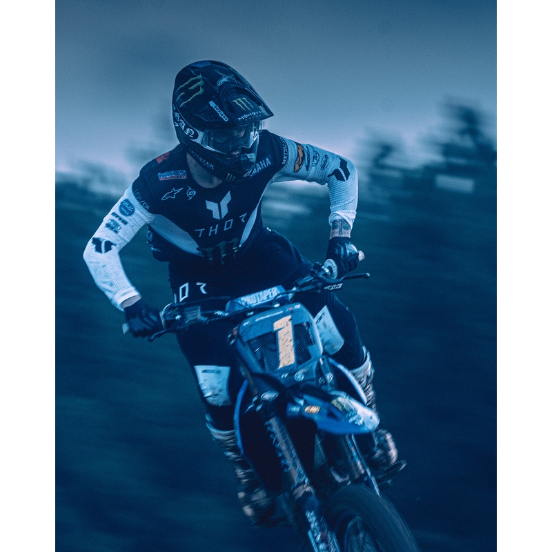 Мотокрос очила Alpinestars Supertech Vision DNGR38 XXV черно-сребристо с огледален сребрист плексиглас