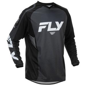 FLY Racing F-16 мотокрос фланелка черно-бяла