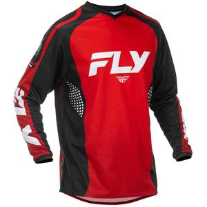 FLY Racing F-16 мотокрос фланелка червено-черно-бяла