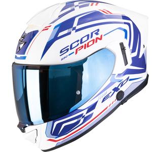 Scorpion EXO-530 Air Slope мотоциклетна каска с пълно лице, бяло-синьо-червено