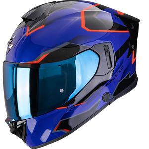 Scorpion EXO-530 Air Clip каска за мотоциклет с пълно лице, синьо-черно-червена