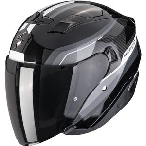 Scorpion EXO-230 Hipe отворена мотоциклетна каска черно-сребриста