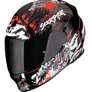 Scorpion EXO-491 Spector каска за мотоциклет с пълно лице, черно-червена