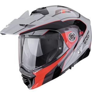 Ендуро каска за мотоциклет Scorpion ADX-2 Kamps сиво-червена