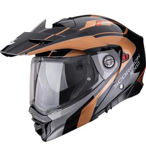 Ендуро мотоциклетна каска Scorpion ADX-2 Kamps черно-медна