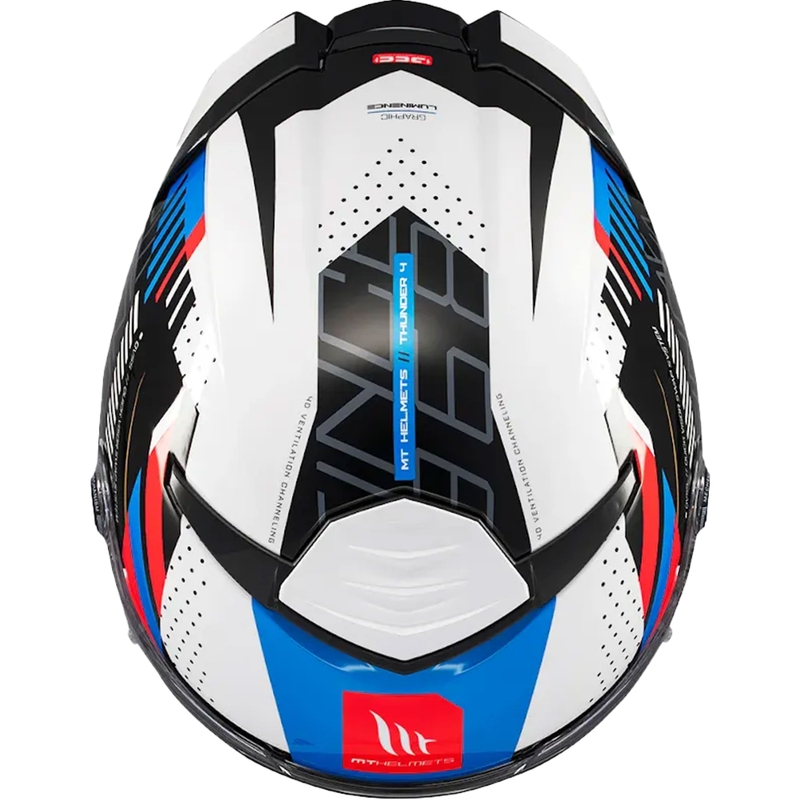 Мотоциклетна каска MT Thunder 4 SV Luminence, синя