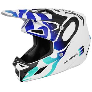 Мотокрос каска Shot Speed Ghost, лъскаво синя