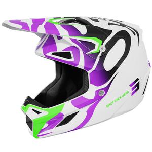 Мотокрос каска Shot Speed Ghost, лъскаво лилава