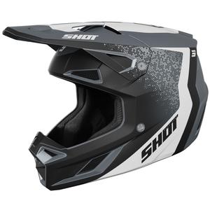 Мотокрос каска Shot Speed Hybrid матово сива